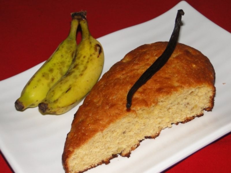 Gateau banane à la vanille de tahiti